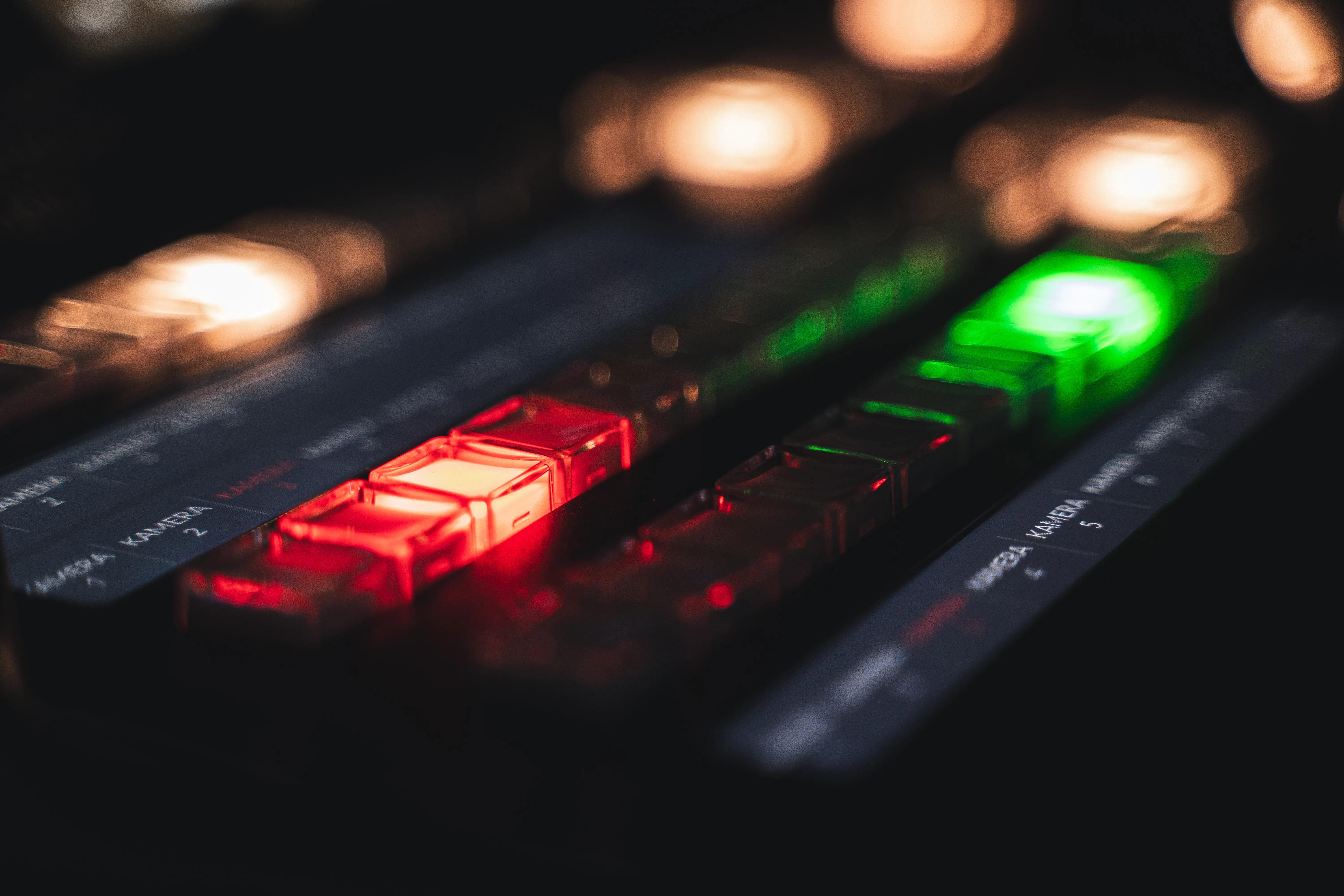 Steuerpult eines Bildmischers